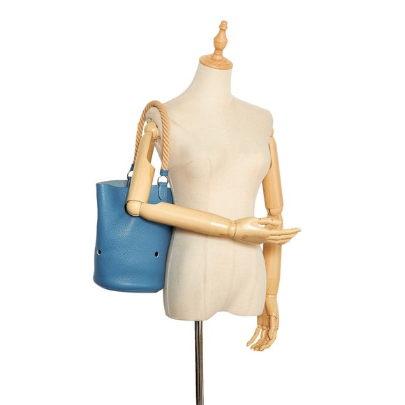 Pre-Loved Hermes Clemence Mangeoire Bucket PM - Picture 10 of 10